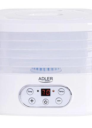 Сушарка електрична для овочів фруктів грибів та м'яса adler ad 6658 дегідратор to-52