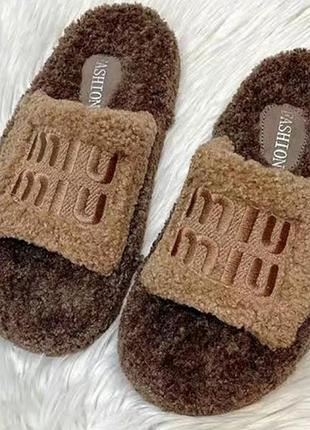 Тапочки miu miu