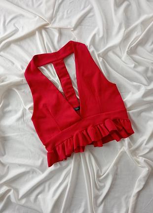 Топ с рюшами nasty gal collection размер 46