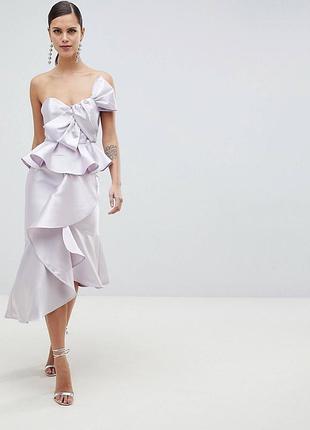 Сукні міді атласна драпірована uk 14