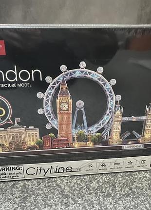 Пазл 3d cubicfun city line лондон з led