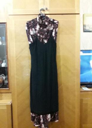 Шикарное новое нарядное длинное платье  р.16 от debenhams  nine savannah miller6 фото
