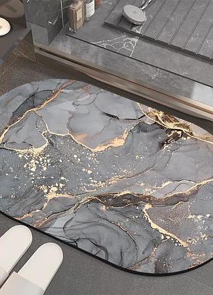 Килимок вологопоглинальний для ванної кімнати 3d мармур 50х80 см