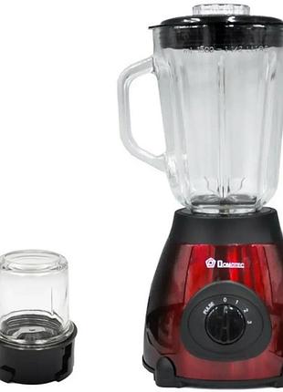 Блендер domotec ms 6611 красный 1000w