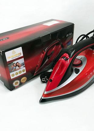 Керамический мощный ​паровой утюг crownberg cb-7441 имеет функции самоочистки и вертикальное отпаривание