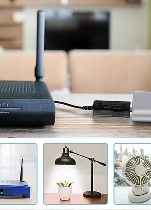 Кабель для роутера usb 12v перетворювач живлення від повербанку