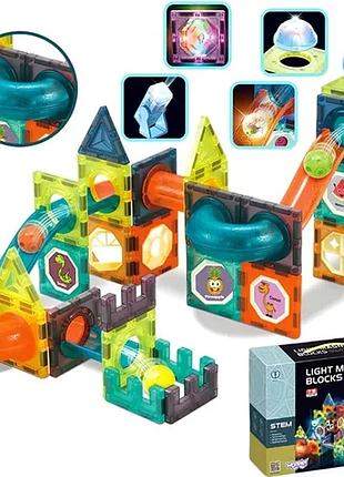Магнитный конструктор woopie light magnetic blocks g025/110 деталей