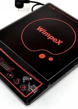 Индукционная плита wimpex wx-1323 2000w таймер, многофункциональная