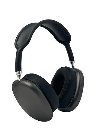 Чорні бездротові повнорозмірні навушники bluetooth macaron p9 max