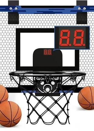 Баскетбольне кільце з електронним табло / дитячий набір для баскетболу м'яч та щит із кільцем зі звуковими ефектами