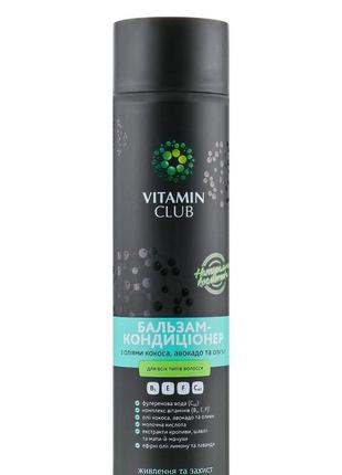 Бальзам-кондиционер для волос с маслами кокоса, авокадо и оливы

vitaminclub