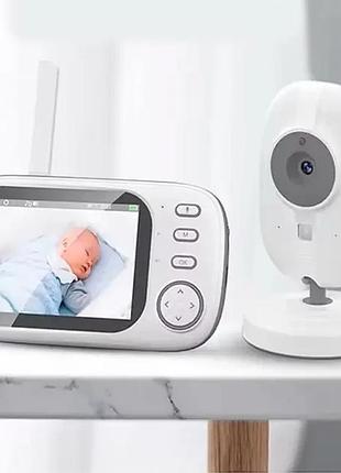 Видеоняня с дисплеем для мамы и детей для наблюдения камера и аудио связь abm600