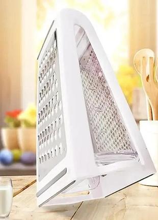 Терка darom thinage easily & funny 8167 | ручна овочерізка | мультислайсер тертка двостороння з контейнером