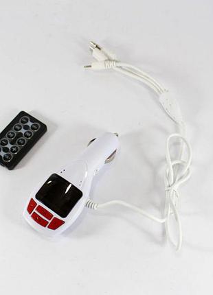 Фм-модулятор, трансмиттер fm mod cm 7010 c зарядкой для телефона, фм модулятор блютуз в машину