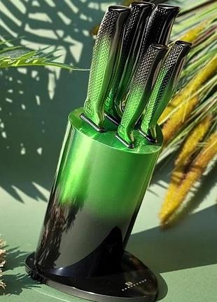 Набір ножів edenberg eb-11022, 6 предметів green