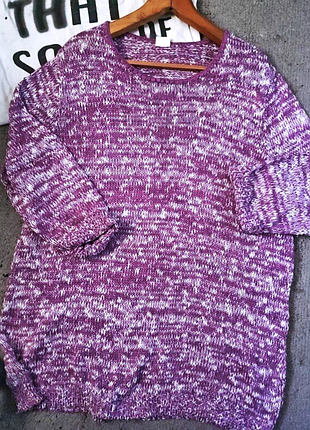 Длинный свитер меланж