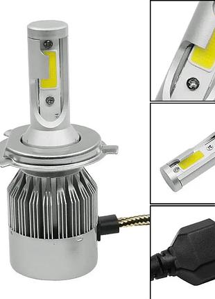 Светодиодные автомобильные led лампы c6 h4 ближний 12-24в