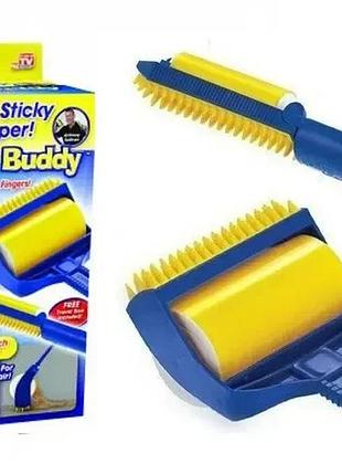 Липкий валик для прибирання sticky buddy