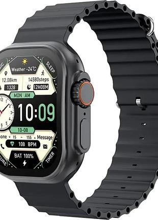 Смарт годинник ultra 1-1 smart watch 49mm чорний