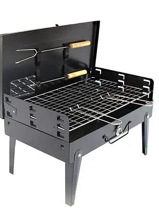 Складной мангал для барбекю supretto чемодан переносной компактный ca-07