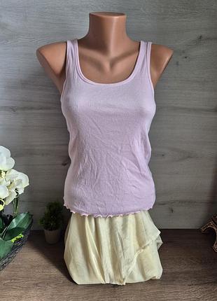 Майка топ рожева в рубчик george