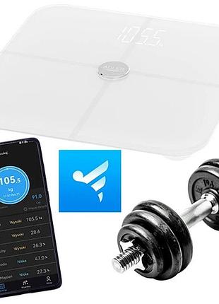 Ваги для підлоги adler ad 8187 smart white