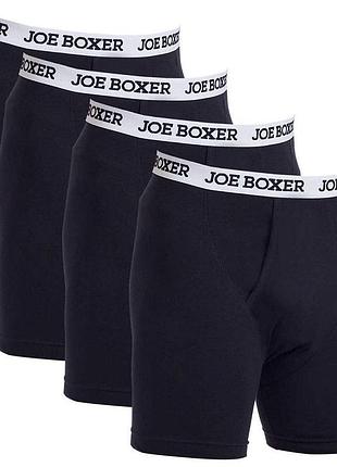 Гарні, котонові, боксерки, подовжені, в чорному кольорі, від дорогого бренду: joe boxer