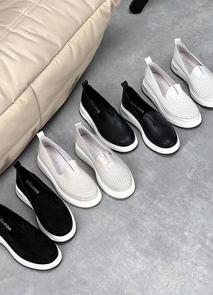 Мокасини натуральна шкіра замша