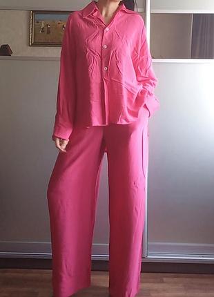 Піжамний костюм жіночій з штанами 100%бавовна