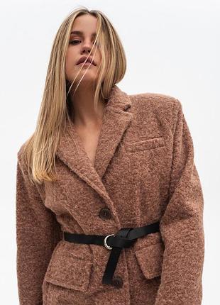 Пиджак жакет из пальтовой ткани оверсайз