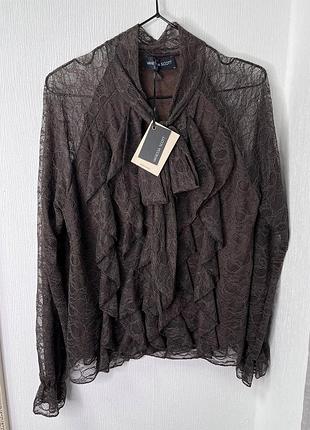 Блуза гепюр волани vanessa scott