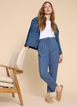 Льняные брюки большого размера