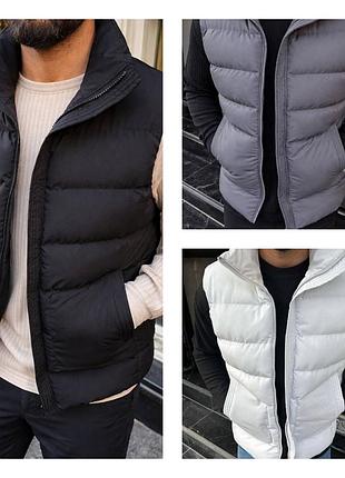 Черная жилетка мужская >серая жилетка мужская> белая жилетка мужская