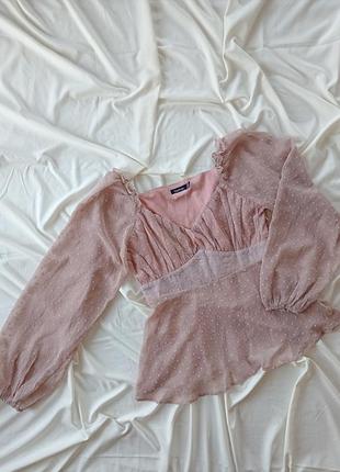 Блуза бежева, повітряна ,розмір 46/48