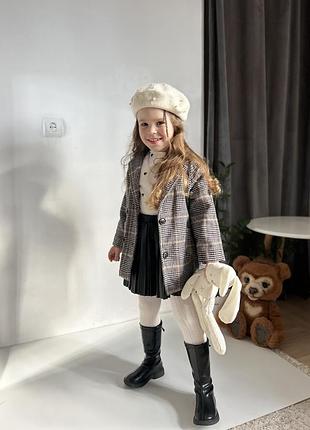 Пальто кашемірове на дівчинку на весну плашик піджак осіннє плащик