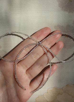 Сережки-бантики з лабрадориту