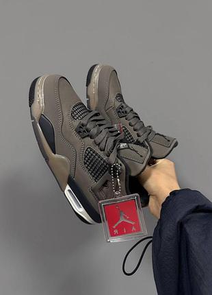 Кросівки nike air jordan retro 4 cave stone premium