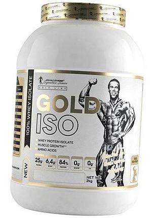 Изолят сывороточного протеина, gold iso, kevin levrone 500г клубника (29056008)