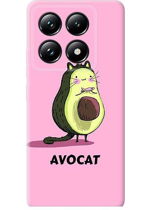 Чохол силіконовий на телефон xiaomi 14t pro avocat "4270u-3806-58250"