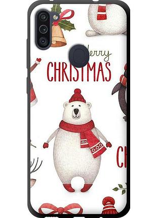Чехол tpu на телефон samsung galaxy m11 m115f merry christmas "4106b-1905-58250"