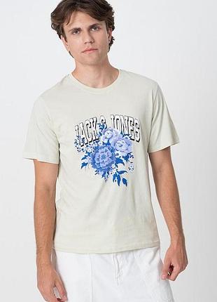 Мужская коттоновая футболка jack &amp; jones