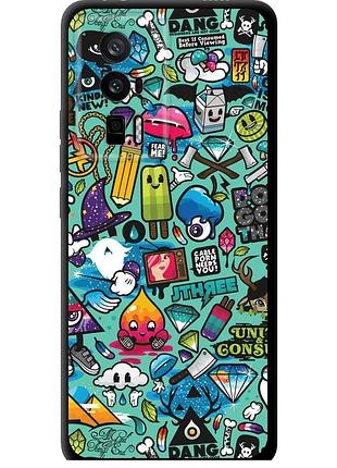 Чехол tpu на телефон xiaomi redmi k60 стикер бомбинг 1 "693b-2973-58250"