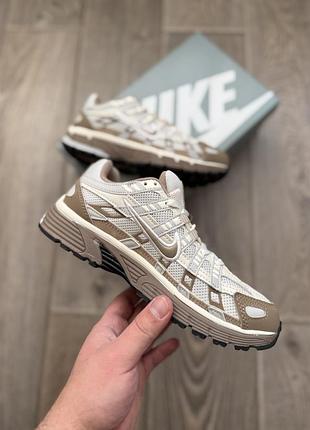 Кросівки nike p-6000 beige white