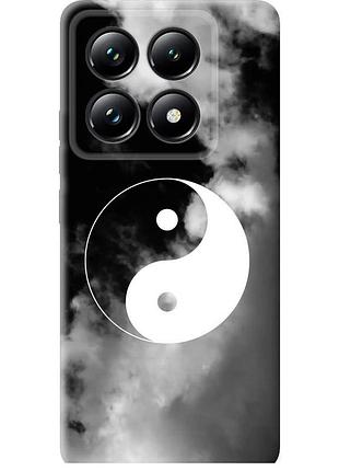 Чехол силиконовый на телефон xiaomi 14t pro инь и янь "4389u-3806-58250"