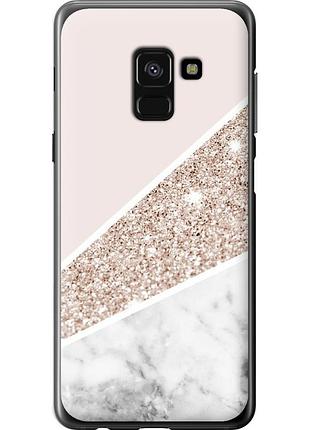 Чохол силіконовий на телефон samsung galaxy a8 2018 a530f пастельний мармур "4342u-1344-58250"
