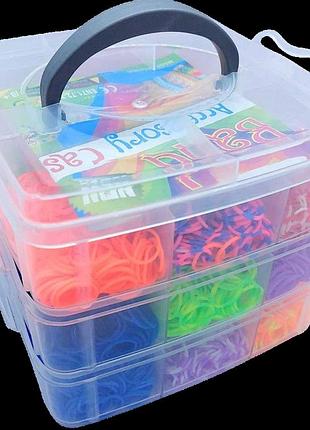 Набор для плетения из резинок 3-ярусный fashion loom bands euro
