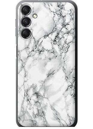 Чехол силиконовый на телефон samsung galaxy a24 a245f мрамор белый "4480u-3020-58250"