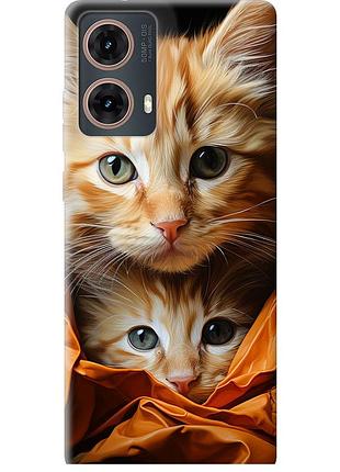 Чохол силіконовий на телефон motorola moto g85 5g котики 2 "5664u-3780-58250"