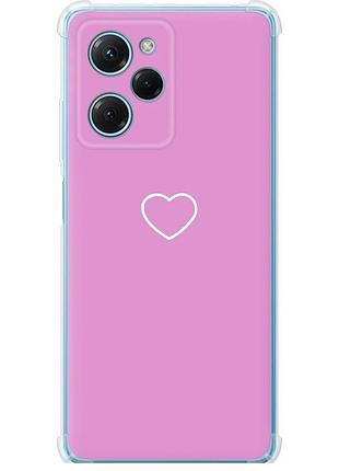 Чехол силикон с усиленными углами на телефон xiaomi poco x5 pro 5g сердце 2 "4863sp-3027-58250"