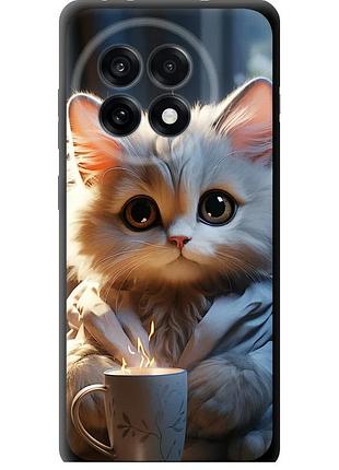 Чехол tpu на телефон oneplus ace 5 pro white cat "5646b-3934-58250"